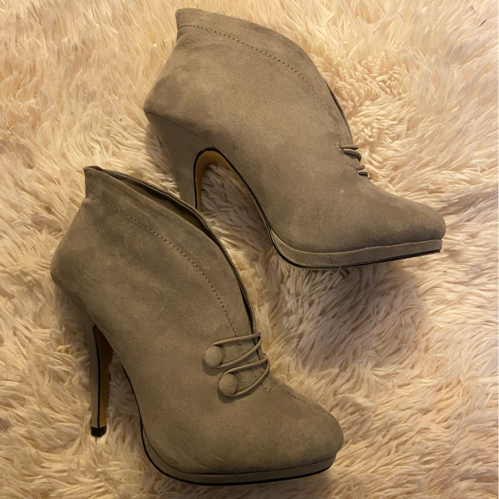 Faux Suede Bootie